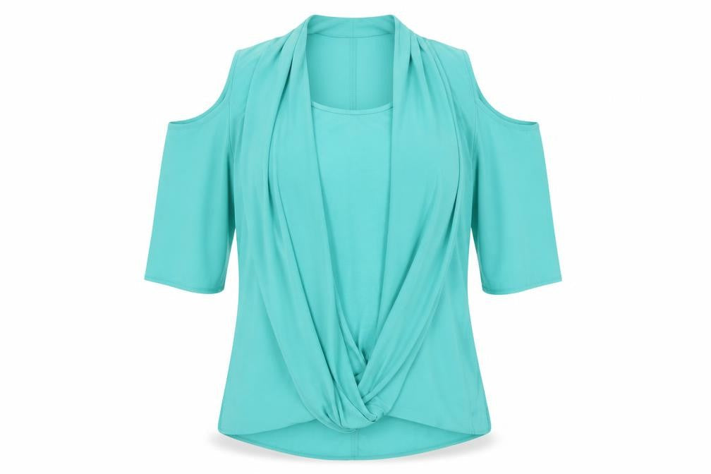 Soon Womens Green   Basic Blouse Size 14