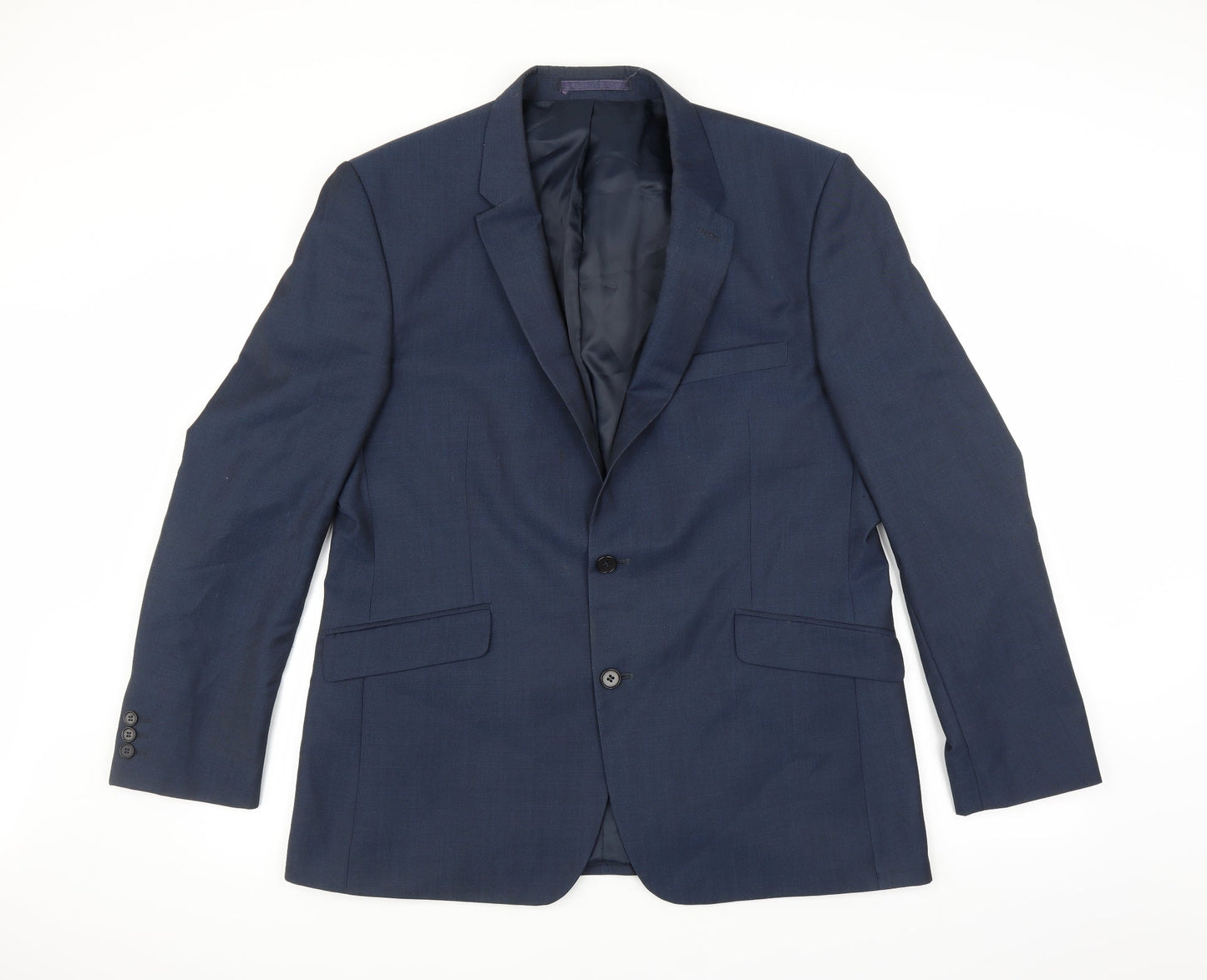 k.j Mens Blue   Jacket Suit Jacket Size 44