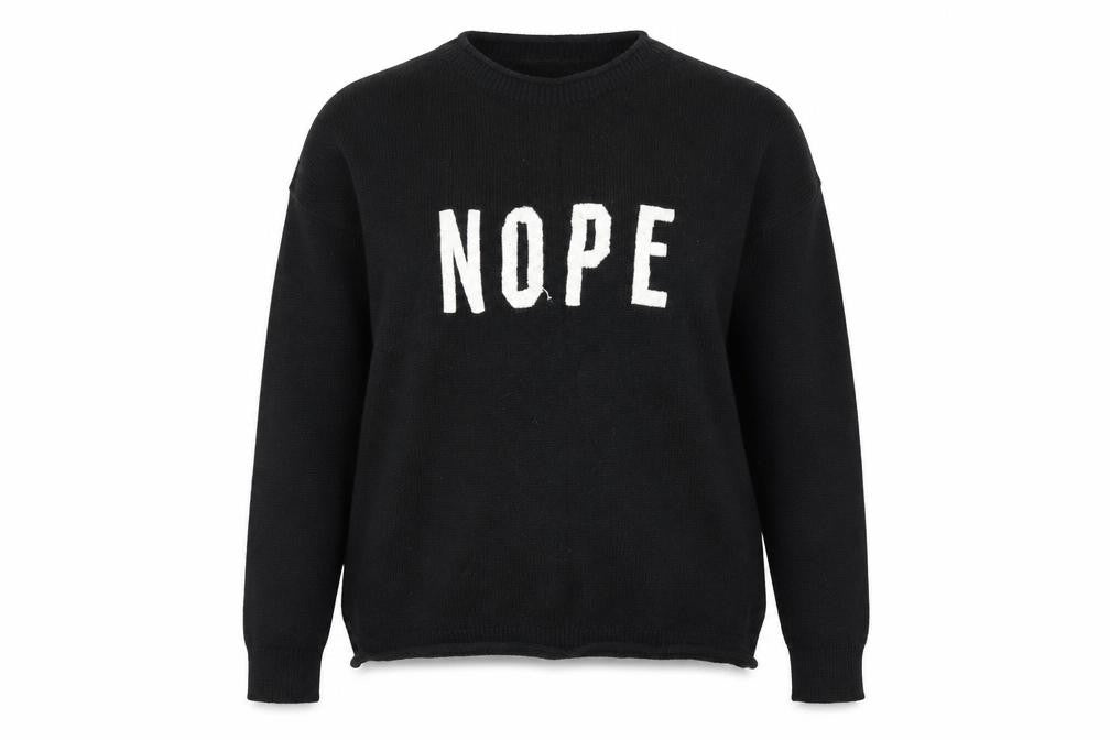 Papaya Womens Black  Knit Pullover Jumper Size M