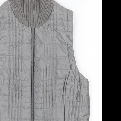 Close-up detail of Dash women’s grey jacket, size UK 10