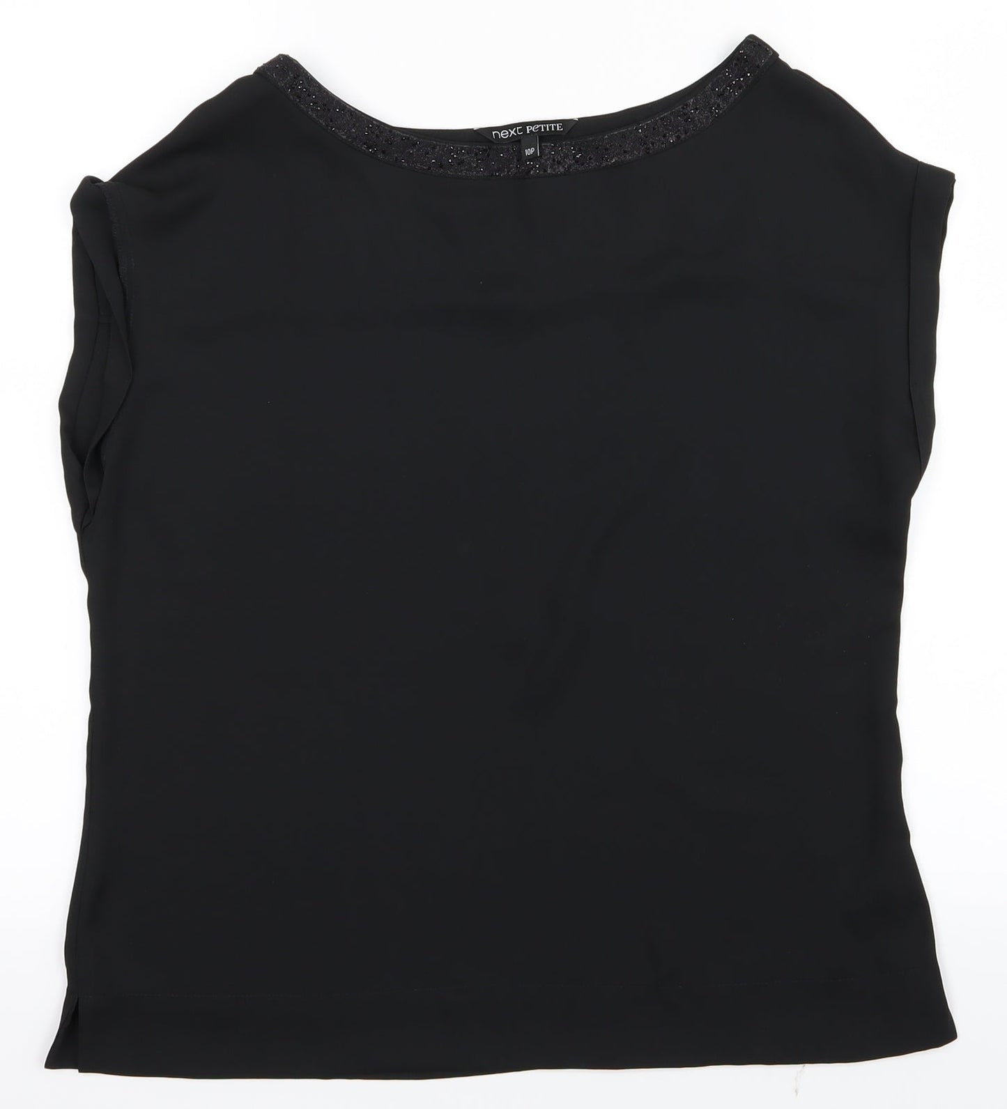 NEXT Womens Black   Basic Button-Up Size 10