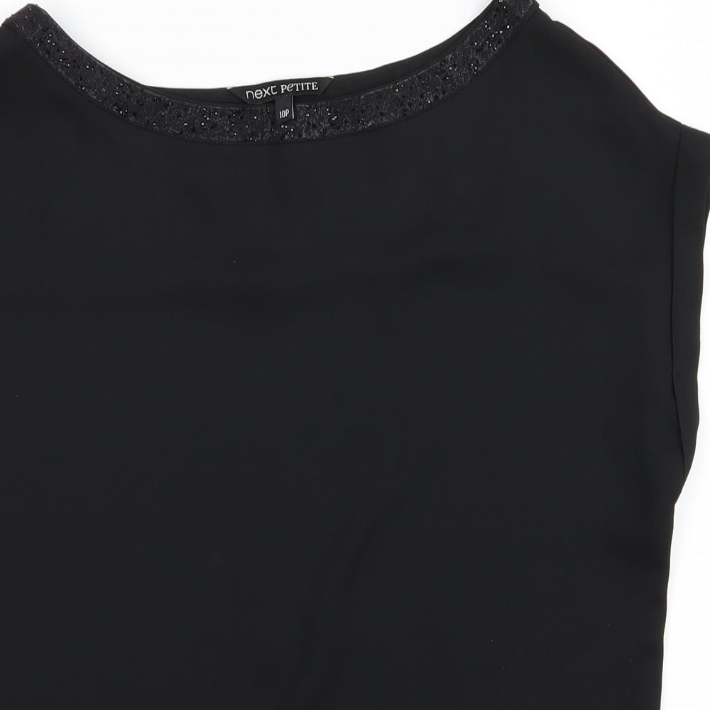 NEXT Womens Black   Basic Button-Up Size 10