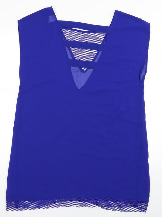 River Island Womens Blue   Basic Tank Size L