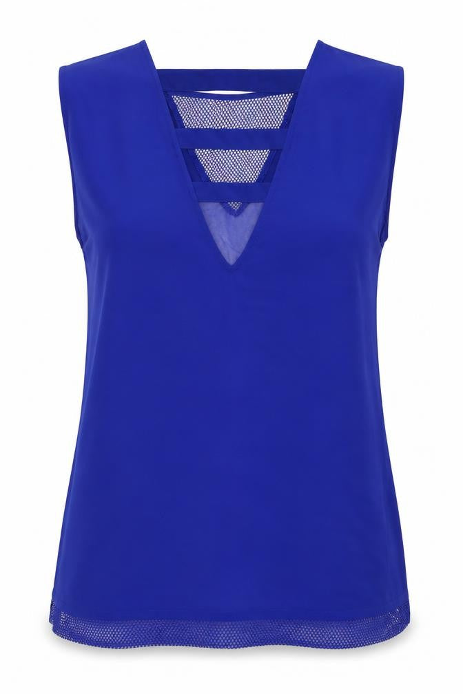 River Island Womens Blue   Basic Tank Size L