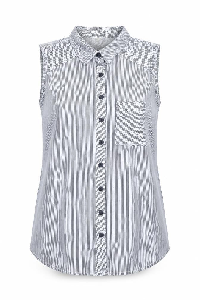 Pre Worn Womens Blue Striped  Basic Tank Size M