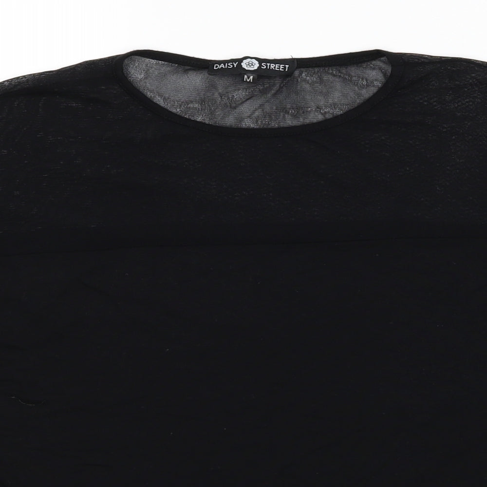 Daisy Street Womens Black   Basic T-Shirt Size M