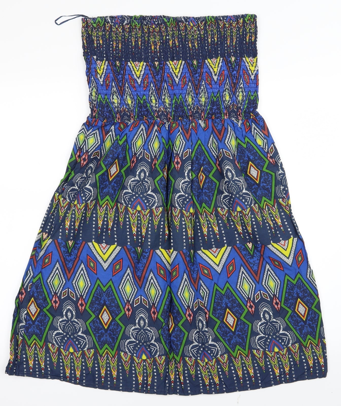 Atmosphere Womens Blue Argyle/Diamond  A-Line Skirt Size 10