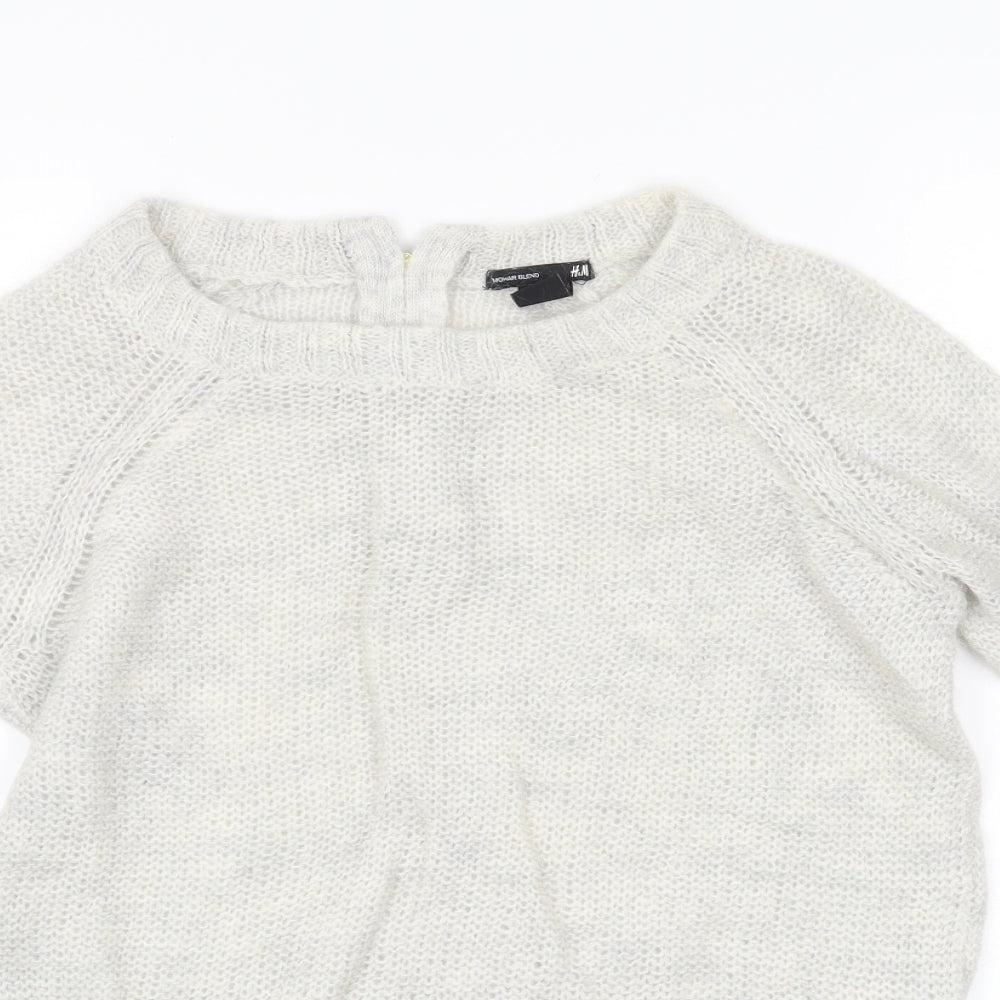 H&M Womens Grey   Pullover Jumper Size S