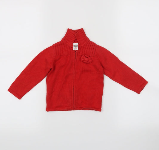 Zara  Red   Pullover Jumper Size 6-9 Months