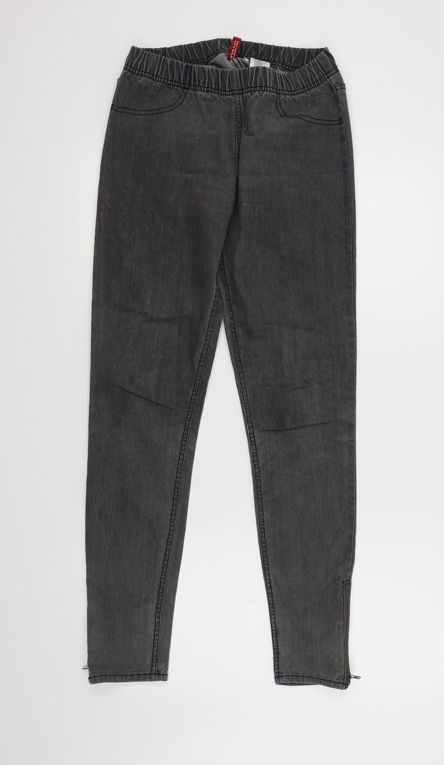 H&M Womens Grey   Skinny Jeans Size 10 L30 in