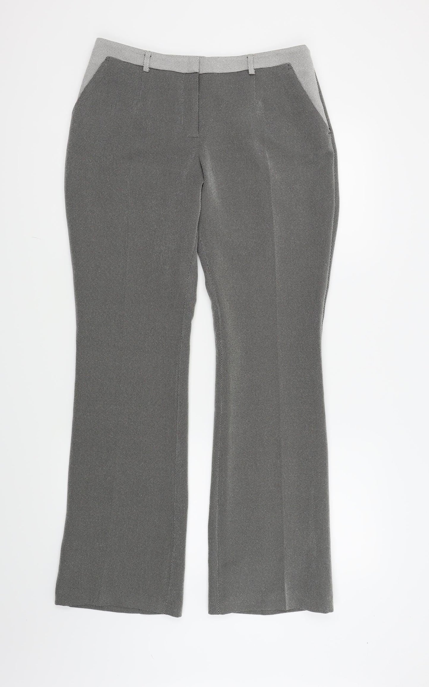 Atmosphere Womens Grey   Trousers  Size 12 L20 in