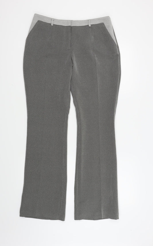 Atmosphere Womens Grey   Trousers  Size 12 L20 in