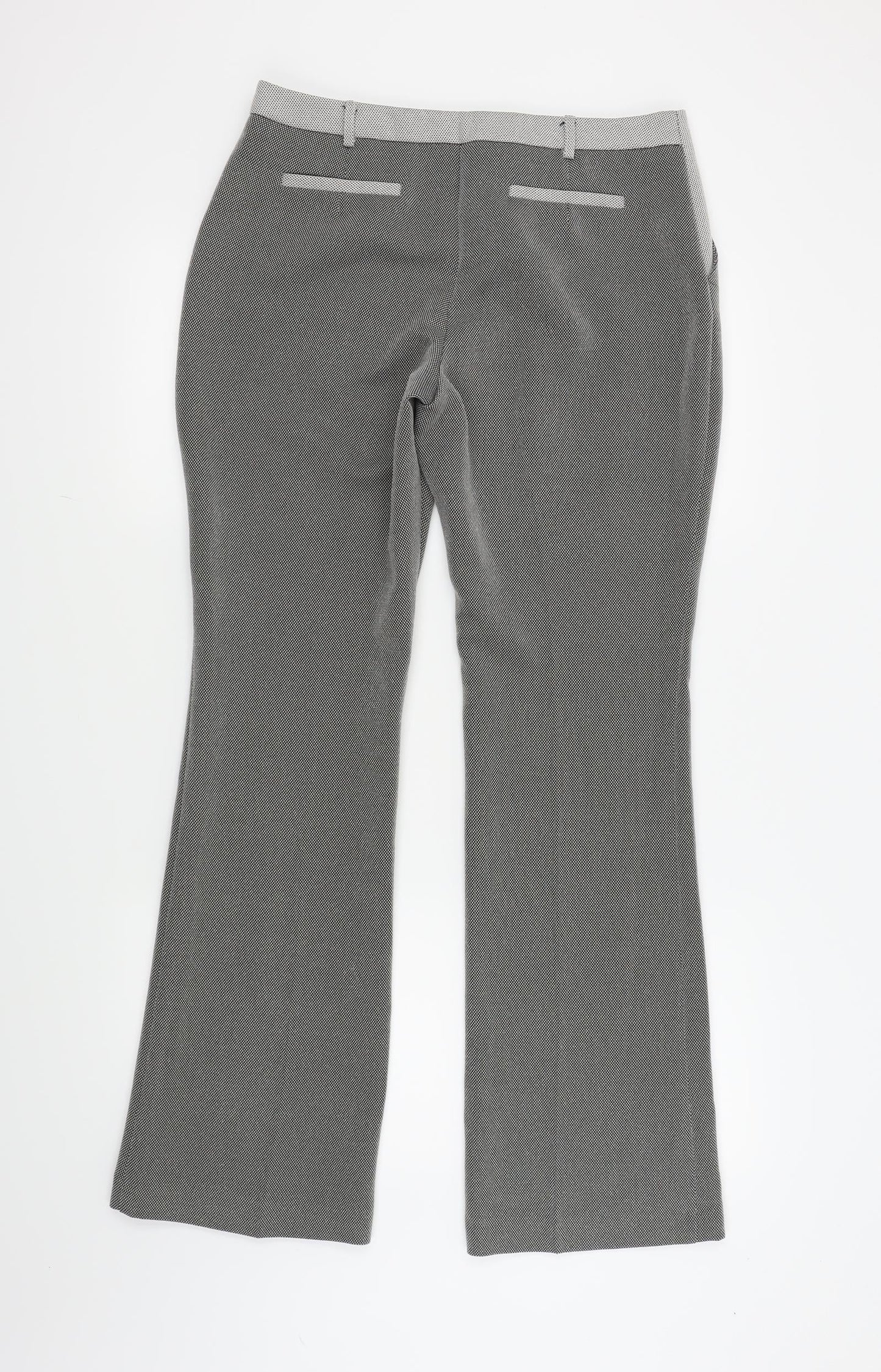 Atmosphere Womens Grey   Trousers  Size 12 L20 in