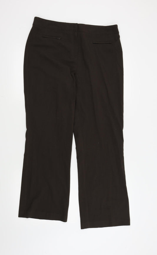 Mia  Womens Brown   Trousers  Size 14 L28 in