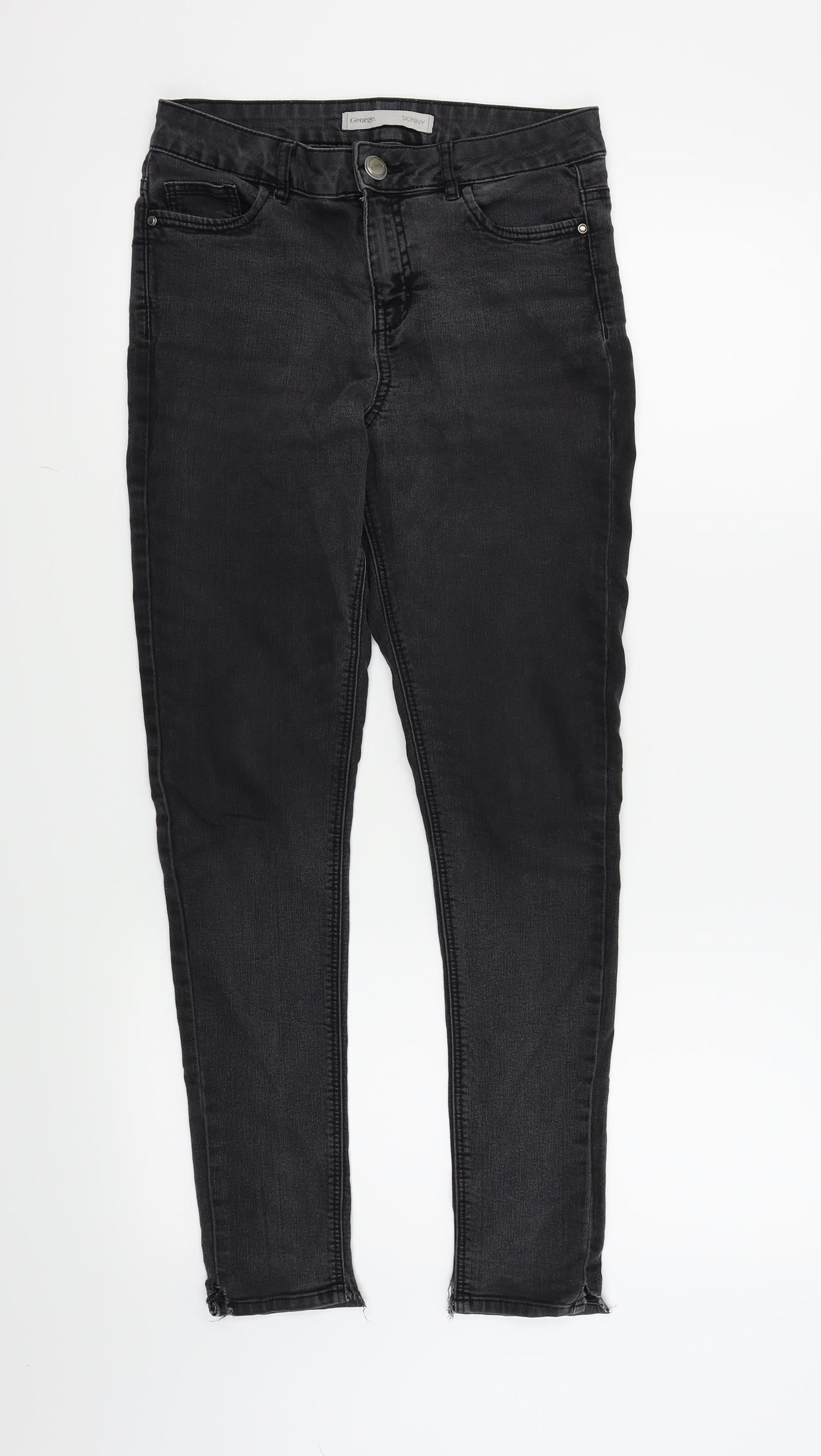 George Womens Black   Skinny Jeans Size 10 L26 in