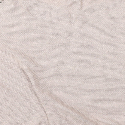 Brand and care label for Warehouse women’s pink jumper, size M, - studs on sholder