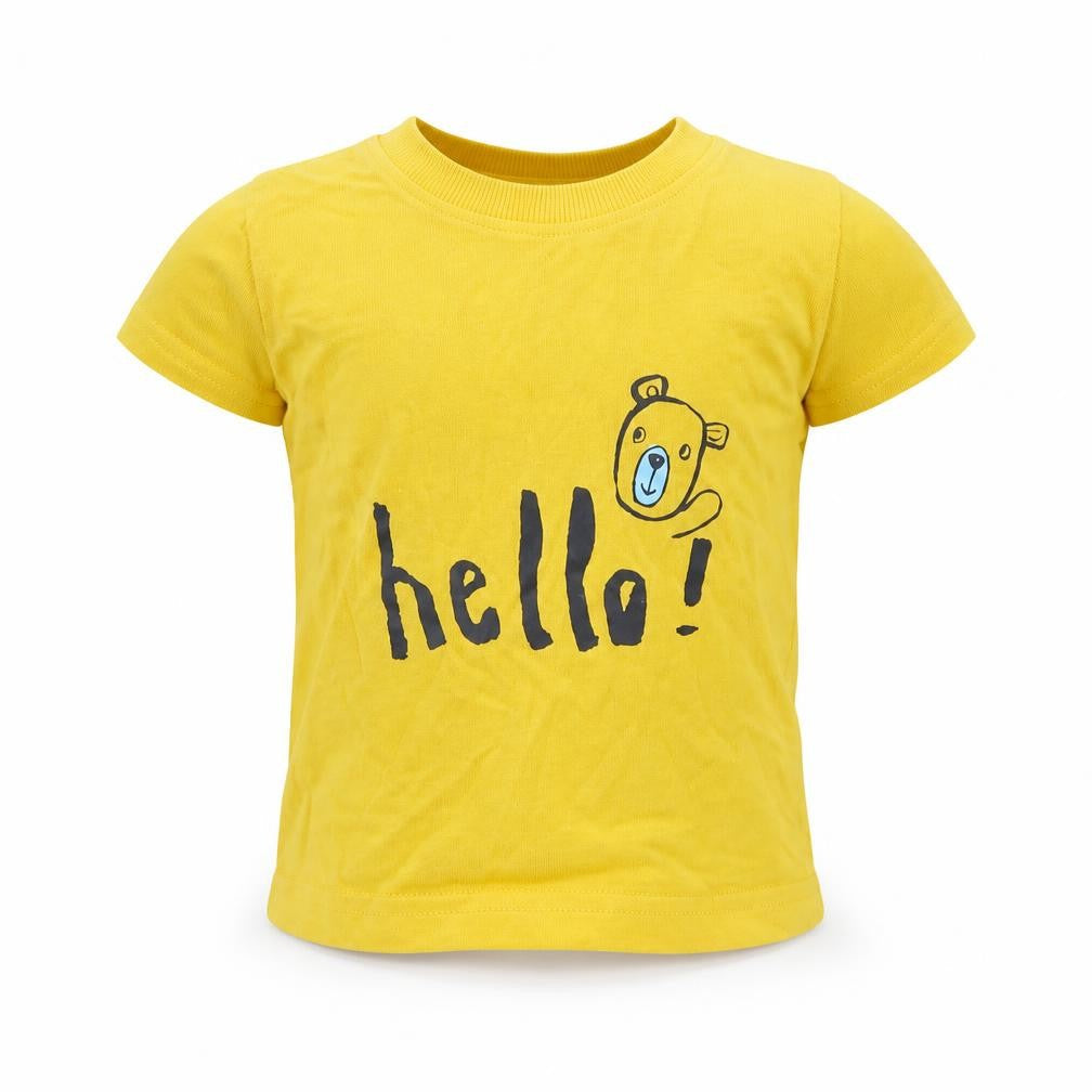 Nutmeg Boys Yellow   Basic T-Shirt Size 6-9 Months  - hello