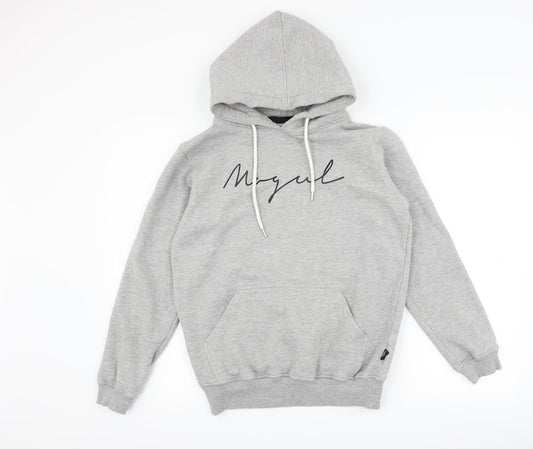 Mogul Mens Grey   Pullover Hoodie Size S