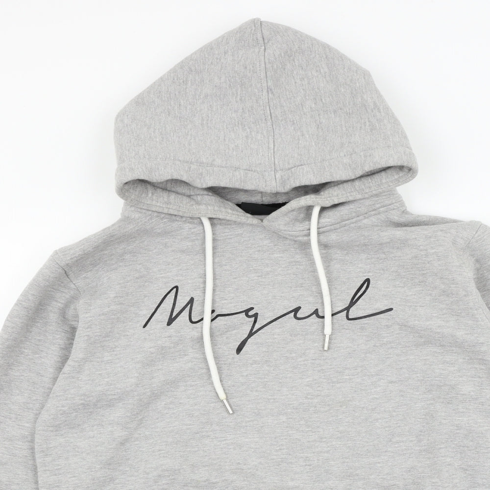 Mogul Mens Grey   Pullover Hoodie Size S