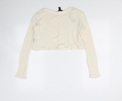 Back view of Forever 21 women’s beige jumper, size S