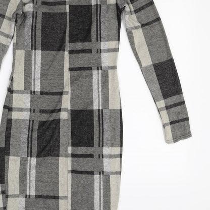 Preloved New Look Womens Multicoloured Check  Mini  Size 10 - Label