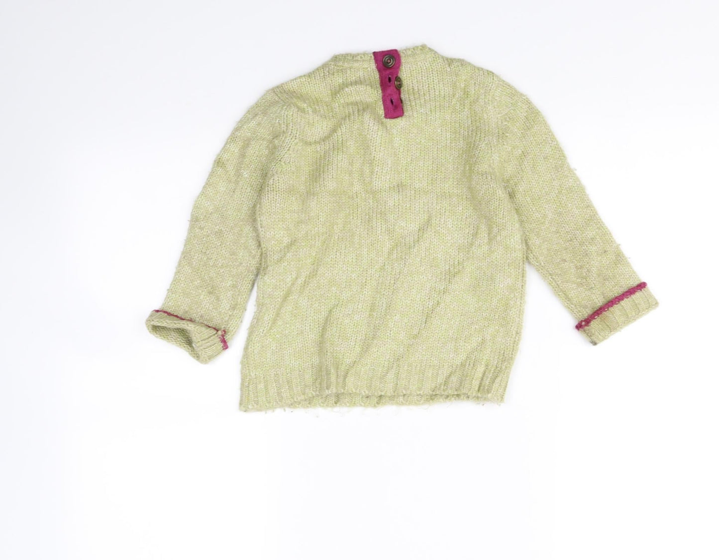 Indigo Girls Green   Pullover Jumper Size 3-4 Years