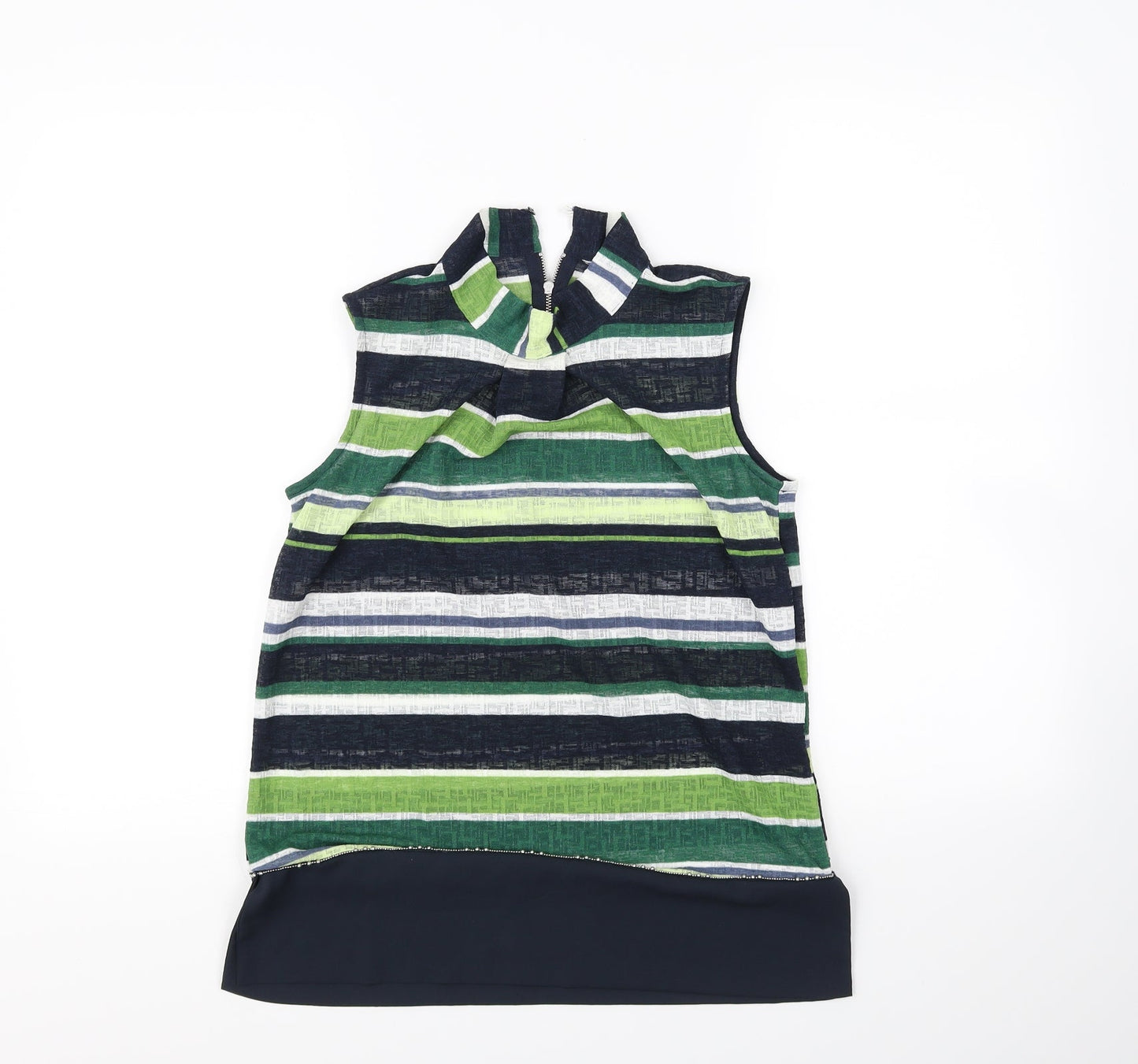 Preworn Womens Multicoloured Striped  Basic Tank Size 8
