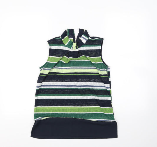 Preworn Womens Multicoloured Striped  Basic Tank Size 8
