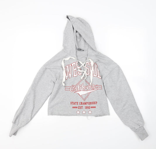Primark Womens Grey   Pullover Hoodie Size 4