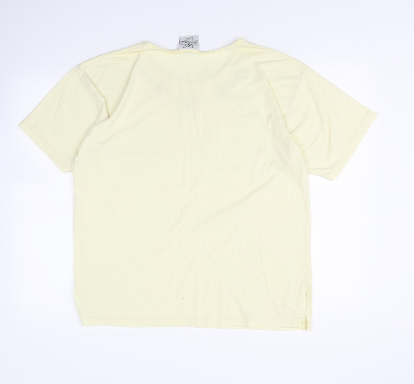 FL COLLECTION  Womens Yellow   Basic T-Shirt Size XL