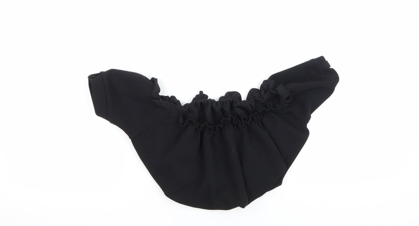 New Look Womens Black   Cropped Blouse Size 10  - Boob Tube Blouse