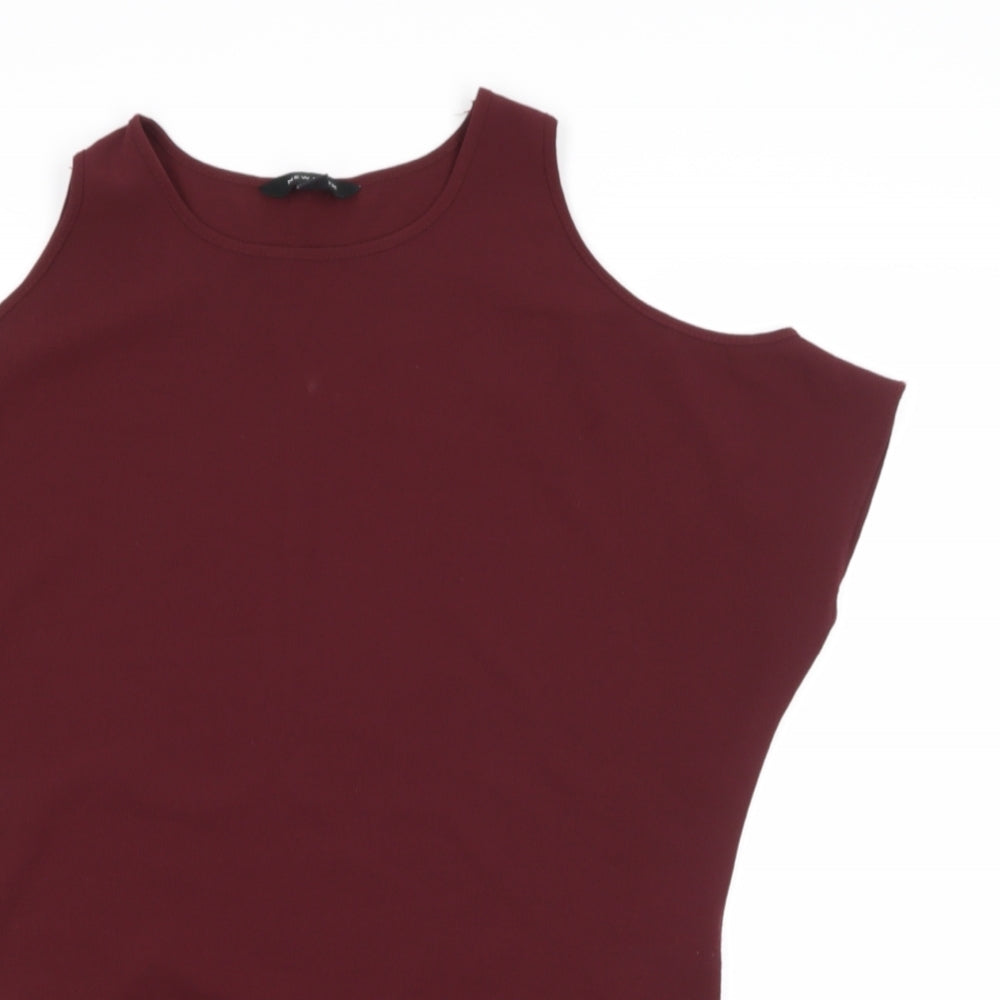 New Look Womens Red   Basic Blouse Size 8