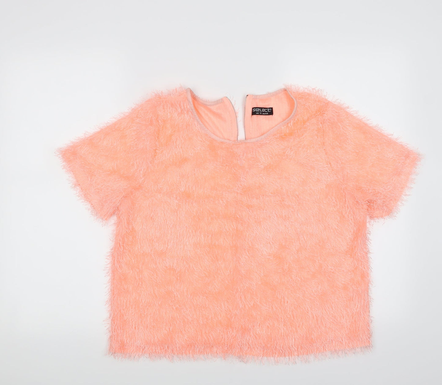 Select Womens Orange   Basic T-Shirt Size 16