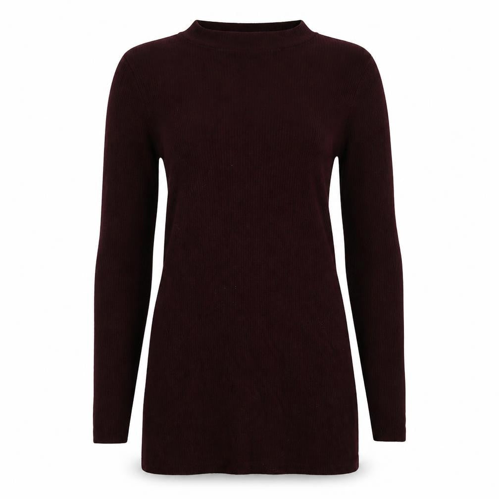 Very Womens Brown Striped  Pullover Jumper Size 6  - burgundy