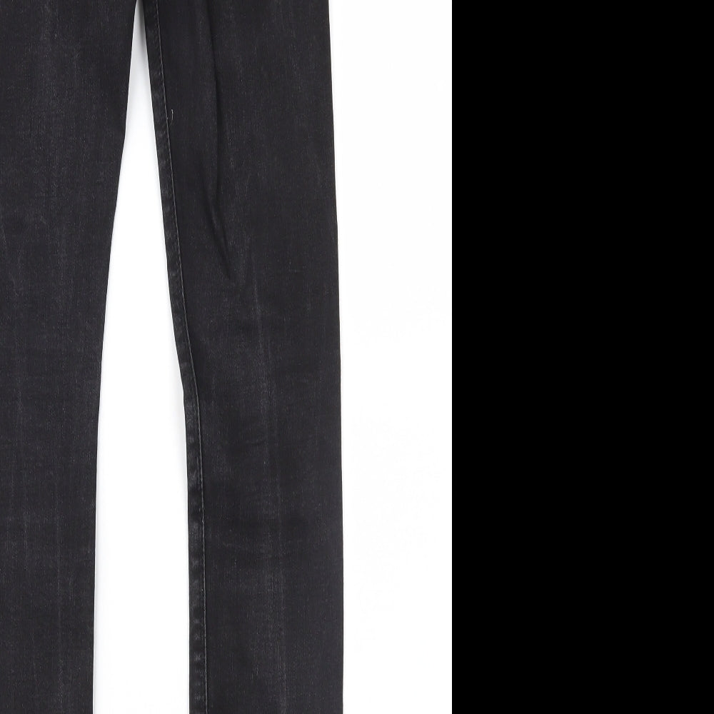 Denim & Co. Womens Black  Denim Skinny Jeans Size 10 L29 in