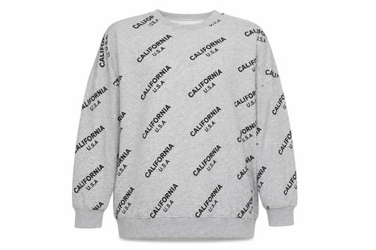 Missguided Womens Grey   Pullover Sweatshirt Size 14  - CALIFORNIA U.S.A