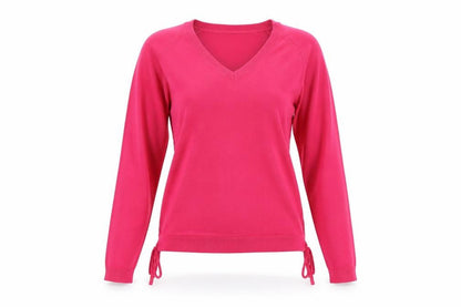 Front view of TU women’s pink jumper, size UK 10