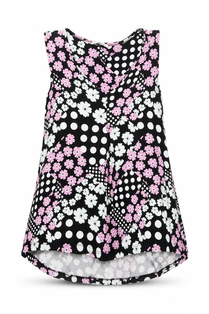 Sainsburys Womens Black Floral  Basic Blouse Size 10