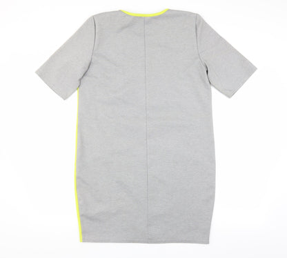 Preloved aadel Womens Grey   T-Shirt Dress  Size L - Back
