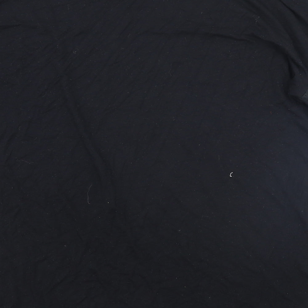 Select Womens Black Paisley  Basic T-Shirt Size 16