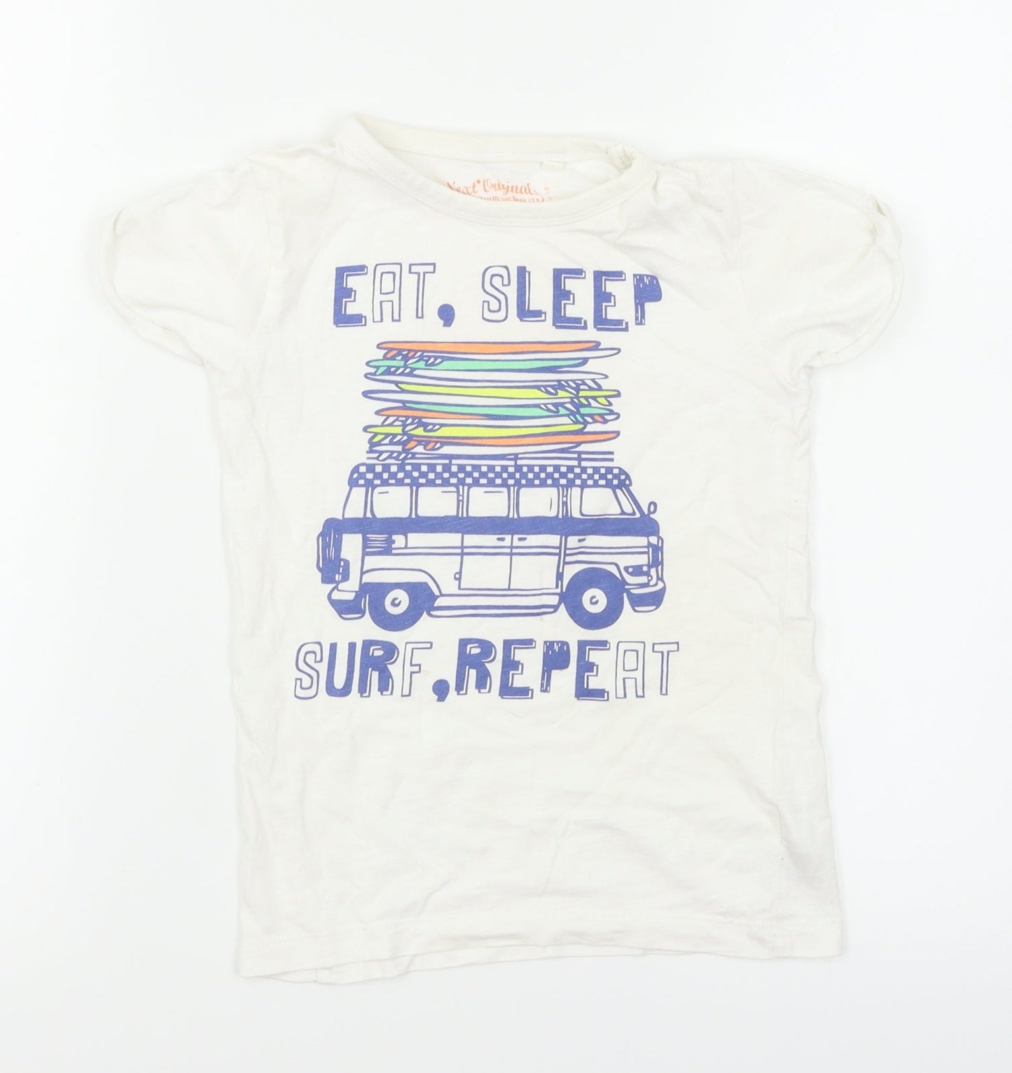 NEXT Boys White   Basic T-Shirt Size 5 Years