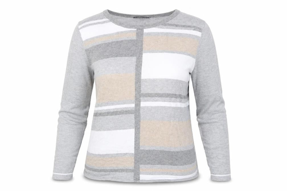 Bonmarché Womens Grey Pullover Jumper Size M