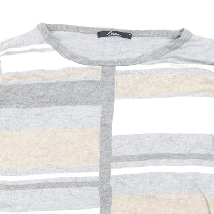 Close-up detail of Bonmarché women’s grey jumper, size M