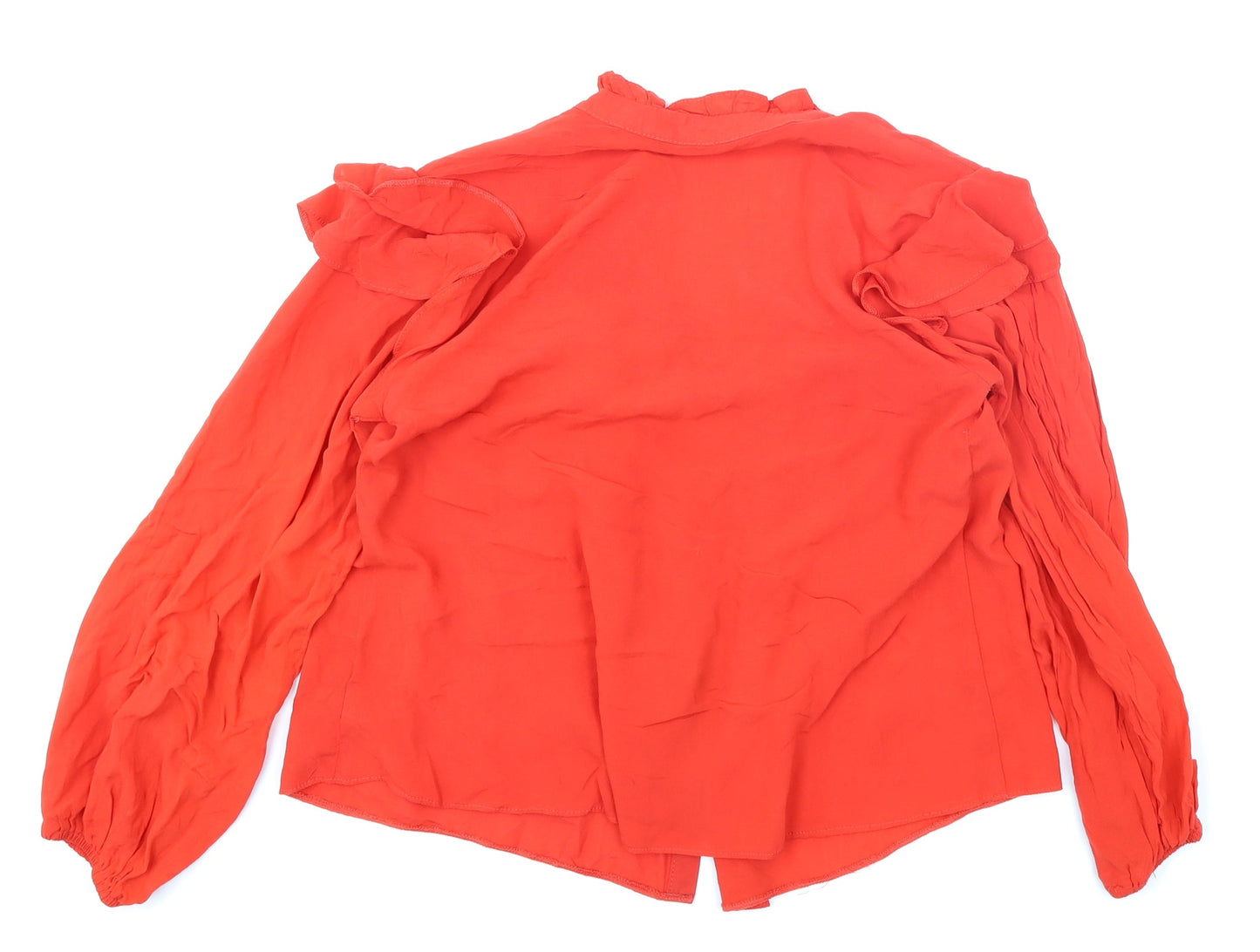 George Womens Red   Basic Blouse Size 8