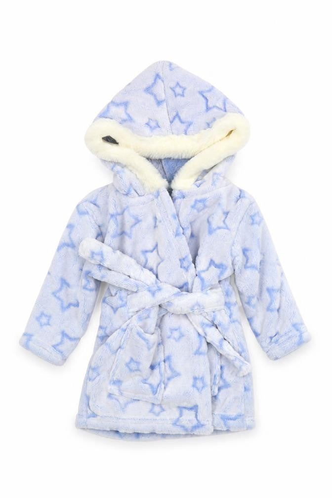 TU Boys Blue Solid  Capri Robe Size 3-6 Months