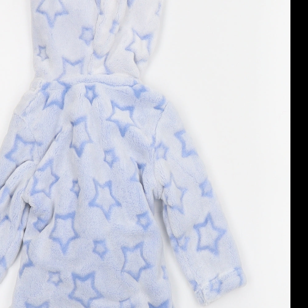 TU Boys Blue Solid  Capri Robe Size 3-6 Months