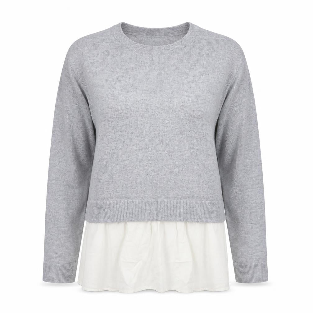 H&M Womens Grey   Basic Blouse Size L