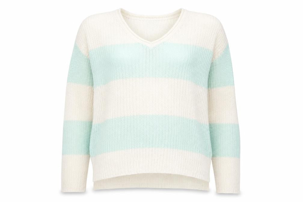 Bodyflirt Womens Green Striped  Pullover Jumper Size M