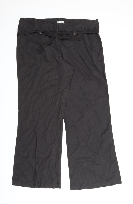 Amara Womens Black   Bloomer Trousers Size 20 L31 in
