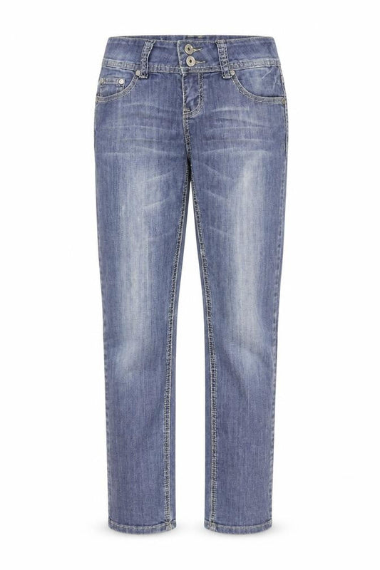 Makpl Girls Blue  Denim Straight Jeans Size 10 Years